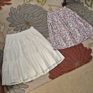 Lot Of 2 Womens Midi Skirts Size XL And 1X, Nine West And Tommy Hilfiger